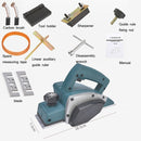 Portable Multifunctional Electric Wood Planer Household Desktop Woodworking Electric Push Planing Tool,EU Plug, Model: Plastic Body 1900B