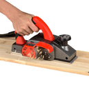 Portable Multifunctional Electric Wood Planer Household Desktop Woodworking Electric Push Planing Tool,EU Plug, Model: Plastic Body 1900B