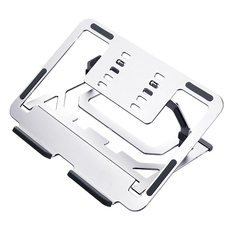 LH-T610 Aluminum Alloy Laptop Bracket Folding Lifting Desktop Cooling Bracket(Elegant Silver)