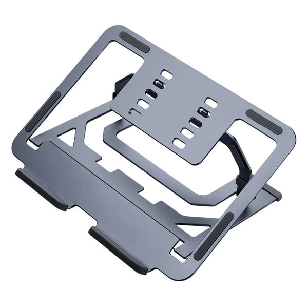 LH-T610 Aluminum Alloy Laptop Bracket Folding Lifting Desktop Cooling Bracket(Deep Gray)