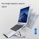 LH-T610 Aluminum Alloy Laptop Bracket Folding Lifting Desktop Cooling Bracket(Rose Gold)