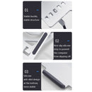 LH-T610 Aluminum Alloy Laptop Bracket Folding Lifting Desktop Cooling Bracket(Elegant Silver)