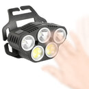 T40 Multifunctional Induction Strong Light LED Headlight Electric Display Outdoor Emergency Lighting Portable Red Headlight(Gray)