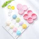 2 PCS Homemade Cartoon Animal Shape DIY Popsicle Ice Cream Mold With Lid Silicone Ice Tray, Specification: 4 Even (Blue)