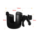 J4037 Baby Stroller Drop Resistant Bottle Holder(Black )
