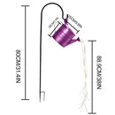 Solar Kettle Copper Wire Light String Garden Decoration Light(Purple)