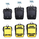 Rhinowalk Multi-Function Motorcycle Rear Seat Bag Combination Rear Shelf Pannier, Colour: Black 30L