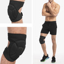 2 Pairs HX-0211 Anti-Collision Sponge Knee Pads Volleyball Football Dance Roller Skating Protective Gear, Specification: L (Black)