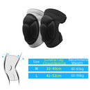 2 Pairs HX-0211 Anti-Collision Sponge Knee Pads Volleyball Football Dance Roller Skating Protective Gear, Specification: L (Black)