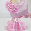 Pet Clothes Dog Spring Summer Thin Dress Rose Dress, Size: S(Pink)