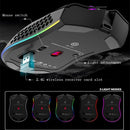K-Snake BM600 1600 DPI 7-keys Hollow Lightweight Wireless Charging RGB Colorful Gaming Mouse(Wireless BM600 Black )