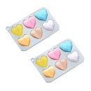 2 PCS Three-Dimensional Love Silicone Cake Baking Mold DIY Popsicle Mold(Blue)