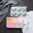 2 PCS Three-Dimensional Love Silicone Cake Baking Mold DIY Popsicle Mold(Pink)