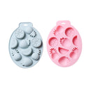 2 PCS Summer Fruit Style Cake Chocolate Baking Mold Silicone DIY Ice Cube Mold(Pink)