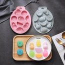 2 PCS Summer Fruit Style Cake Chocolate Baking Mold Silicone DIY Ice Cube Mold(Pink)