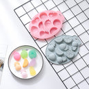 2 PCS Summer Fruit Style Cake Chocolate Baking Mold Silicone DIY Ice Cube Mold(Blue)