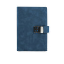 A5 Digital Password Lock Diary Re-erasable Paper Core Drawing Notebook, Specification: Without U Disk(Blue)
