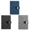 A5 Digital Password Lock Diary Re-erasable Paper Core Drawing Notebook, Specification: Without U Disk(Blue)