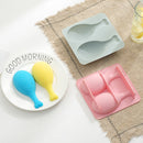 3 PCS Chicken Drumstick Silicone Ice Tray Mold Chocolate Baking Mold Complementary Food Making Baking Pan(Pink)