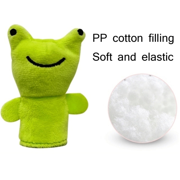 Animal Finger Dolls Plush Toys For Preschool Education, Height: 7.5cm(5 PCS/Set Hippo+Story Cards)