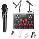 V8S Live Sound Card Set Microphone Anchor Mobile Phone Computer Recording Microphone, Specification: Cantilever Bracket