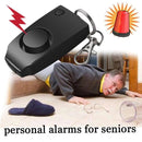YY701 2 PCS Women Personal Safety Protection Alarm Emergency Alarm For The Elderly & Children(Black)