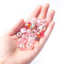 63 In 1 Cartoon DIY Handmade Jewelry Children Hand Chain Bracelet(Pink)