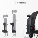 Sunnylife OP2-Q9425 Foldable Dual Hook Adapter Base Mount Connecting Backpack Clamp Bicycle Clip for DJI OSMO Pocket 2(Adapter)