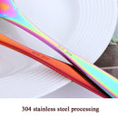 Household Kitchen Stainless Steel Seasoning Spoon 304 Thickened Tip Oil Spoon Mounting Spoon,Color: Silver