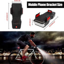 BF-909 Bicycle Headlight With Horn & Mobile Phone Holder 4-In-1 Mountain Bike Light Riding Equipment, Battery Capacity: 4000 mAh (Red)
