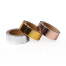 10 Rolls DIY Decorative Hand Account Tape Handmade Decorative Material Tape(Gold)