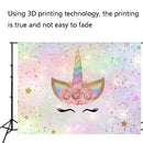 2.1m x 1.5m Unicorn Photography Background Cloth Birthday Theme Party Photo Background Cloth(W073)