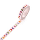 20 Rolls 8mmx10m Paper Tape Hand Ledger Decoration Sticker(Digital SM-22)