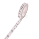 20 Rolls 8mmx10m Paper Tape Hand Ledger Decoration Sticker(Circle SM-32)
