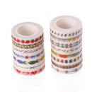 20 Rolls 8mmx10m Paper Tape Hand Ledger Decoration Sticker(Pine SM-29)