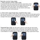 2 PCS Electric Roller Shutter Waterproof Copy Universal Remote Controller Garage Door Remote Control Key(350MHz)