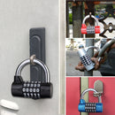 Large 5 Digit Combination Gym Cabinets Password Lock Tool Box Door Padlock(Black)