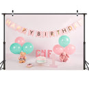 2.1m x 1.5m One Year Old Birthday Photography Background Cloth Birthday Party Decoration Photo Background(577)