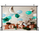 2.1m x 1.5m One Year Old Birthday Photography Background Cloth Birthday Party Decoration Photo Background(582)
