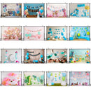 2.1m x 1.5m One Year Old Birthday Photography Background Cloth Birthday Party Decoration Photo Background(580)