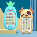 2 PCS Baby Early Education Chinese-English Bilingual Multifunctional Telephone Toy, Colour: Yellow Pineapple