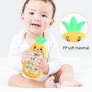 2 PCS Baby Early Education Chinese-English Bilingual Multifunctional Telephone Toy, Colour: Yellow Pineapple