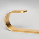 4 PCS Brass Gold Color Brushed Hook Punch-Free Metal Hanging Hook, Specification: Small