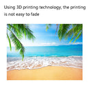 2.1m x 1.5m Coconut Tree Sea View Photography Cloth