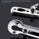 2 PCS Thickened Anti-Theft Chain Stainless Steel Door Bolts Hotel Room Door Chain Buckle Door Chain, Specification: Large (Black)