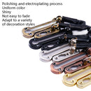 2 PCS Thickened Anti-Theft Chain Stainless Steel Door Bolts Hotel Room Door Chain Buckle Door Chain, Specification: Large (Black)