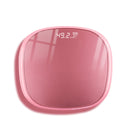 Bluetooth Human Body Scale Smart Weight Loss Electronic Scale With Room Temperature Measurement Function Battery(Pink Edging Rose Gold)