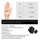 WEST BIKING YP0211218 Cycling Breathable Short Gloves Non-Slip Half Finger Gloves, Size: L(Blue)