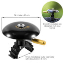 WEST BIKING P0706046B Biking Bike Bell Mountain Earth Road Dead Fly Vintage Bell(Black)