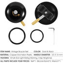 WEST BIKING P0706046B Biking Bike Bell Mountain Earth Road Dead Fly Vintage Bell(Black)